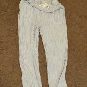 Aerie Blue Striped Pants